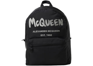 Alexander McQueen Graffiti Logo Metropolitan Backpack Black - product view 2