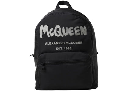 Alexander McQueen Graffiti Logo Metropolitan Backpack Black - product view 2