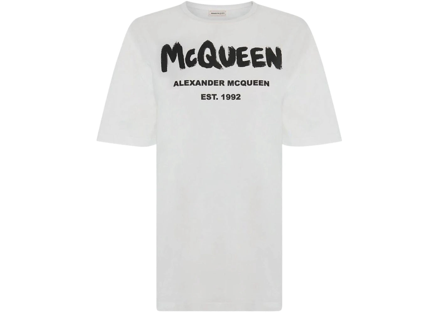 Alexander McQueen Graffiti T-shirt White - vue 360
