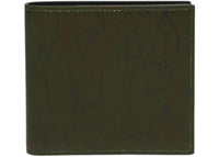 Alexander McQueen Graffiti Wallet Khaki Green