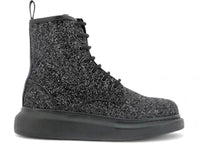 Alexander McQueen Hybrid Ankle Boots Black Glitter (Women's)