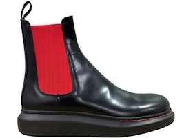 Alexander McQueen Hybrid Chelsea Boot Black Red - authentic Alexander McQueen sneakers
