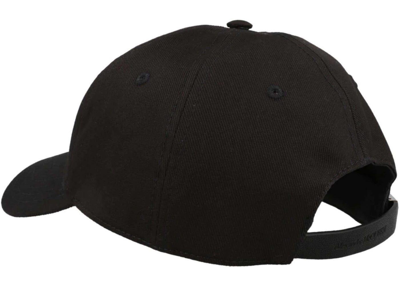 Alexander McQueen Logo Embroidered Baseball Cap Black/Khaki - vue secondaire B