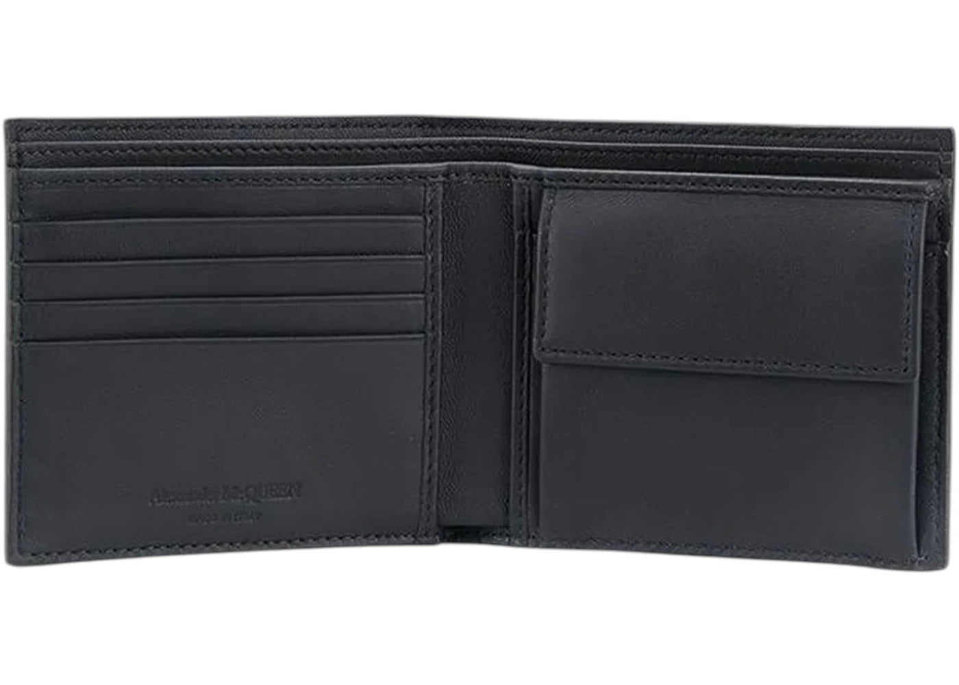 Alexander McQueen Mcqueen Graffiti Wallet Black White - vue secondaire B