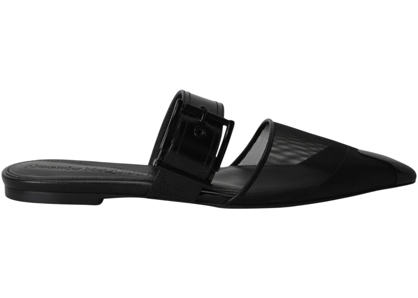 Alexander McQueen Mesh Punk Mules Black Black (Women's) - vue secondaire A