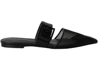 Alexander McQueen Mesh Punk Mules Black Black (Women's)