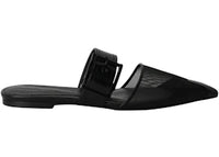 Alexander McQueen Mesh Punk Mules Black Black (Women's)