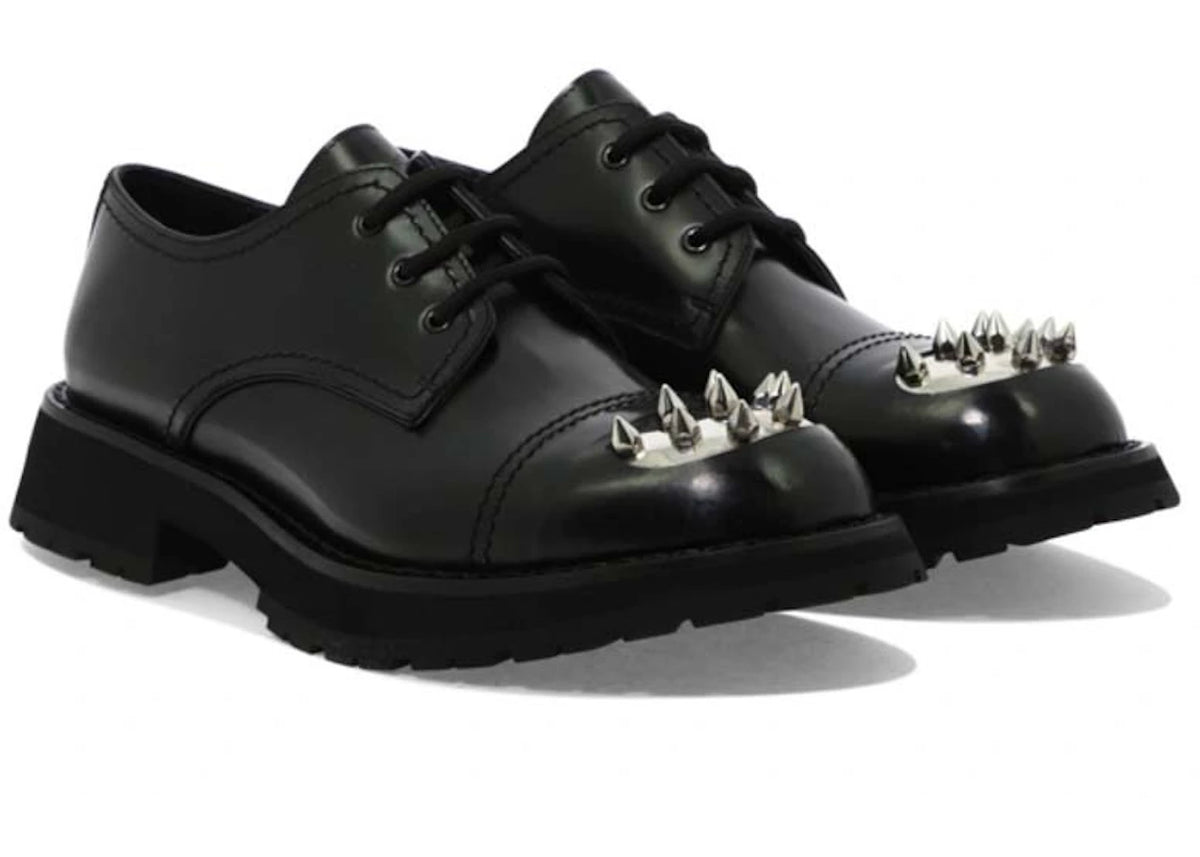 Alexander McQueen Monkstrap Lace-Up Shoe Black - vue secondaire B