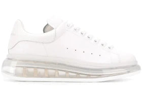 Alexander McQueen Oversized Clear Sole White (Women's) - authentic Alexander McQueen sneakers