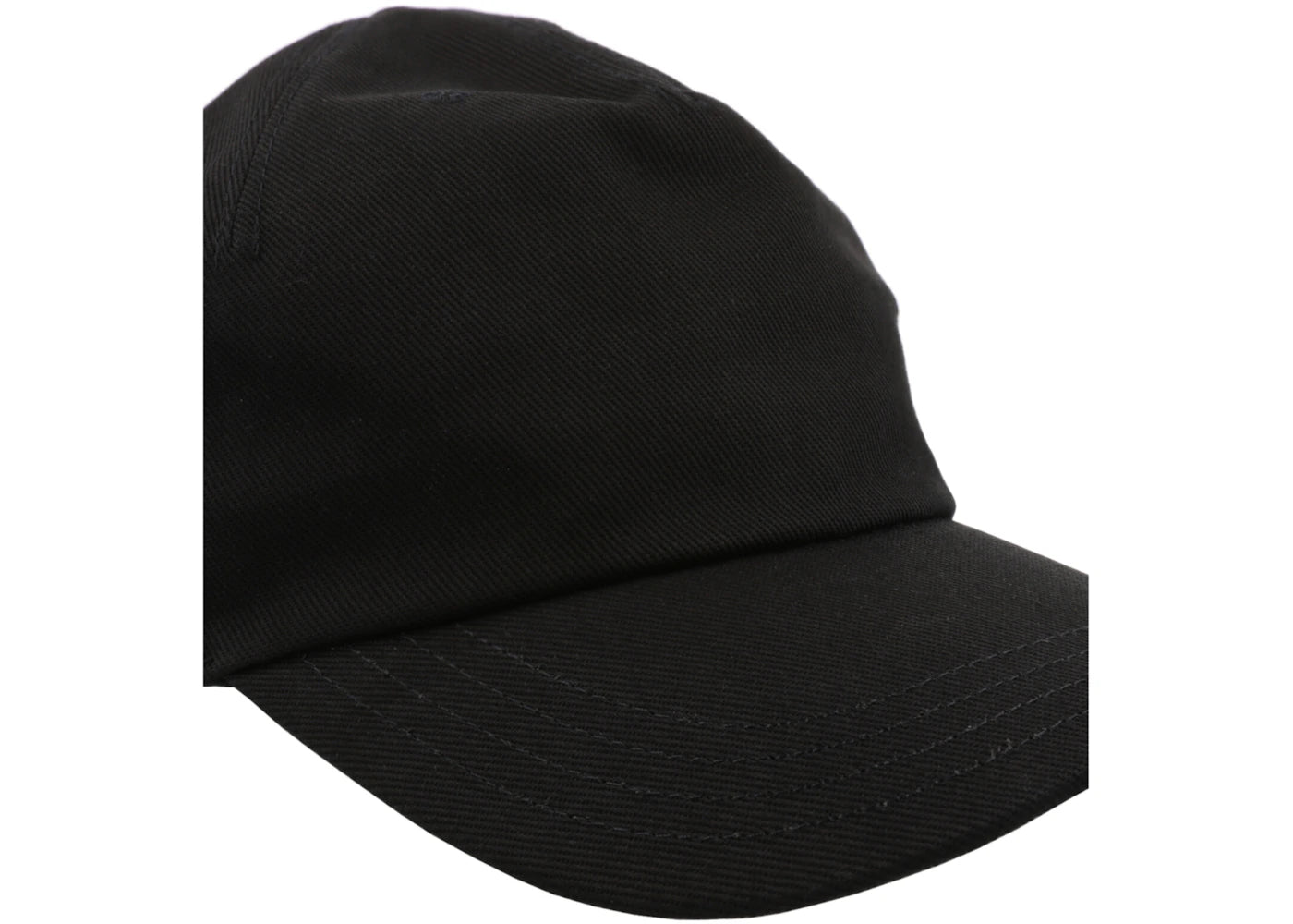 Alexander McQueen Oversized Embroidered Baseball Cap Black Ivory - vue secondaire B