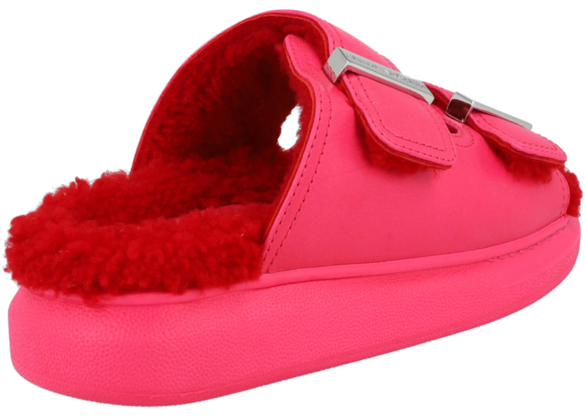 Alexander McQueen Oversized Hybrid Slides Pink Silver (Women's) - vue secondaire B