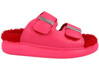 Alexander McQueen Oversized Hybrid Slides Pink Silver (Women's)