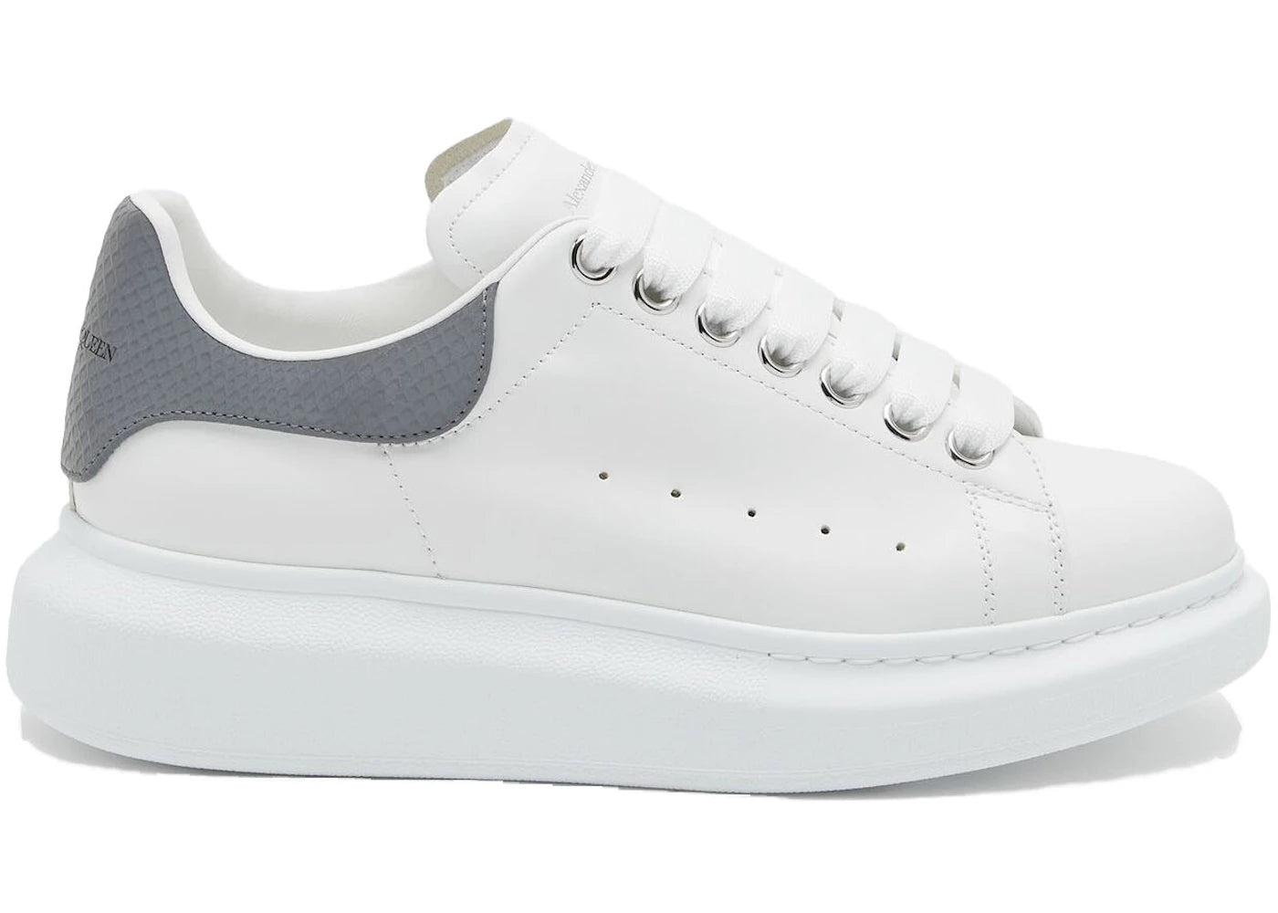 Alexander McQueen Oversized Snake Print White Grey (Women's) - vue secondaire A
