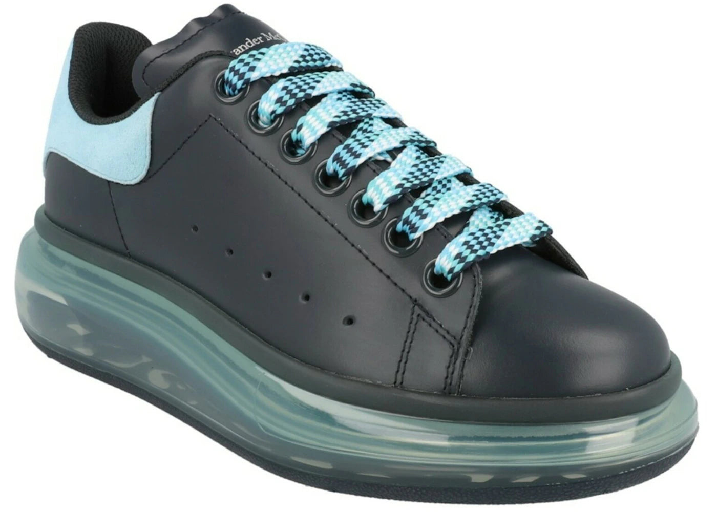 Alexander McQueen Oversized Transparent Sole Black Aqua (Women's) - vue secondaire B