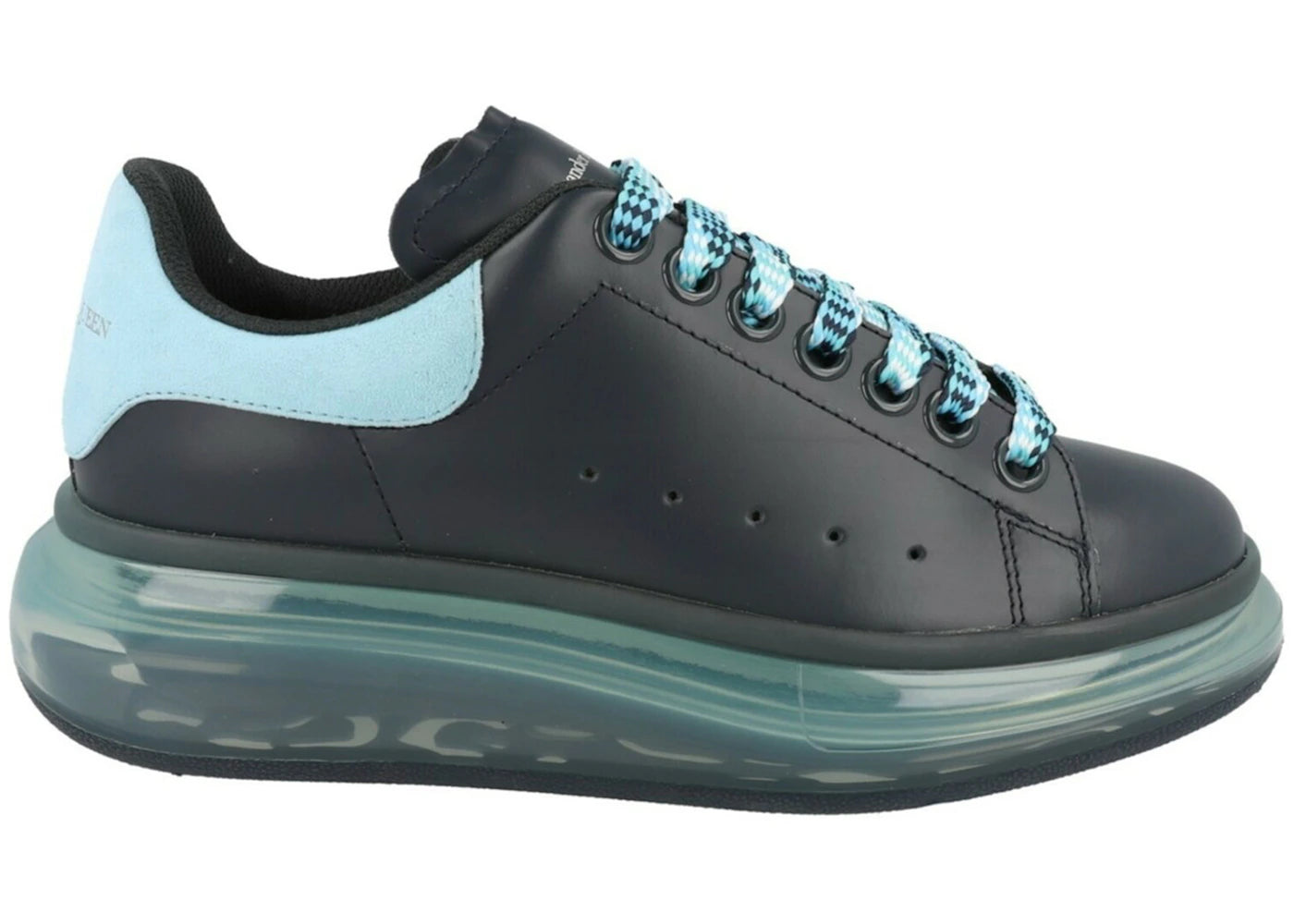 Alexander McQueen Oversized Transparent Sole Black Aqua (Women's) - vue secondaire A