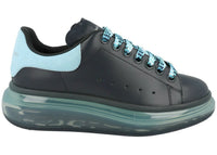 Alexander McQueen Oversized Transparent Sole Black Aqua (Women's)