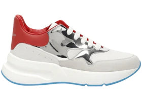 Alexander McQueen Runner White Red SIlver - authentic Alexander McQueen sneakers