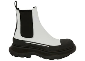 Alexander McQueen Tread Slick Boot White Black (Women's) - vue 360