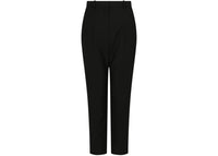 Alexander McQueen Women's High-Waist Wool Pants Black