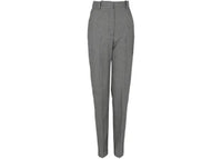 Alexander McQueen Women's Houndstooth Wool Pants Black Ivory