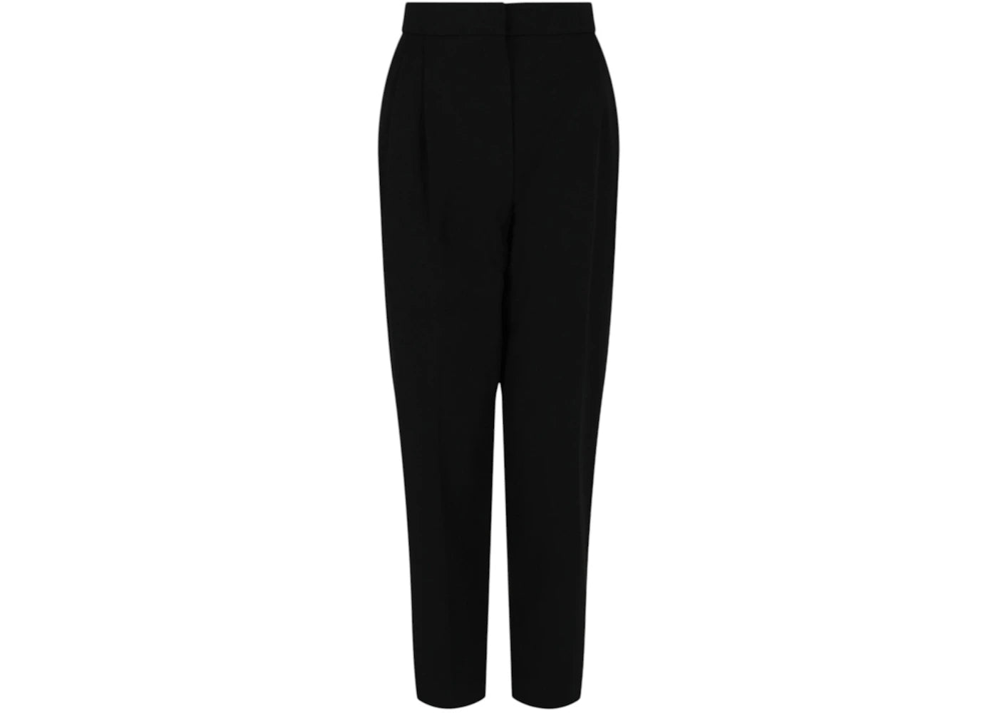 Alexander McQueen Women's Pleated Tapered Trousers Black - vue secondaire A
