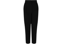 Alexander McQueen Women's Pleated Tapered Trousers Black