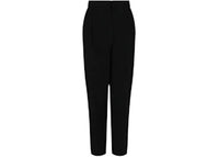 Alexander McQueen Women's Pleated Tapered Trousers Black