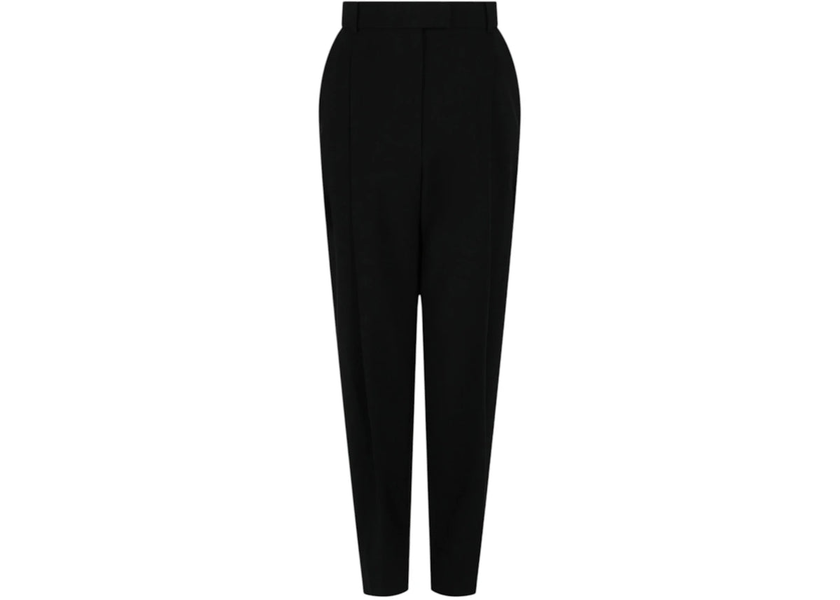 Alexander McQueen Women's Pleated Wool Trousers Black - vue 360