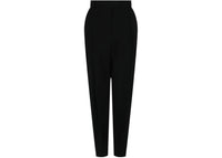 Alexander McQueen Women's Pleated Wool Trousers Black