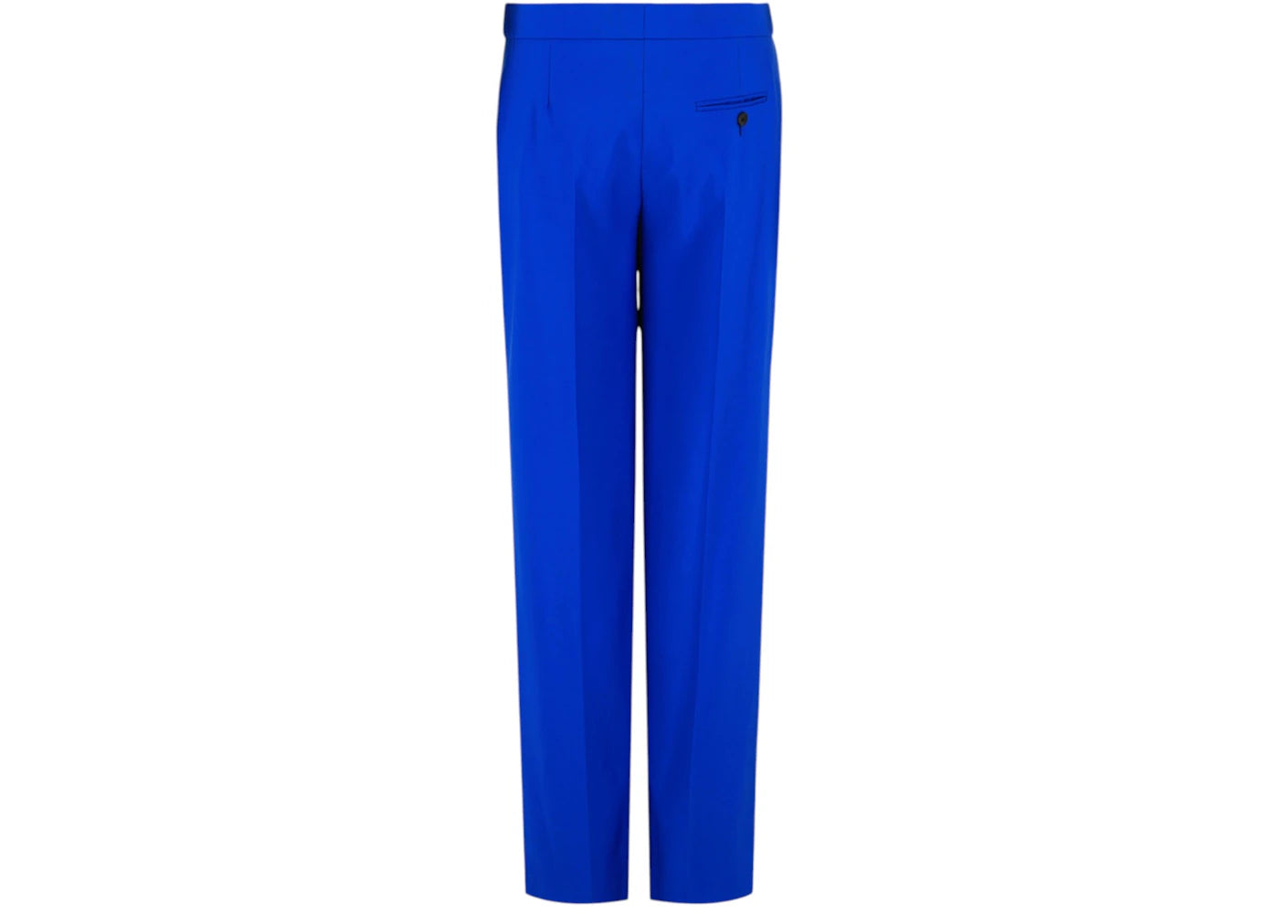 Alexander McQueen Women's Wide-Leg Wool Trousers Blue - vue secondaire B