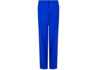 Alexander McQueen Women's Wide-Leg Wool Trousers Blue
