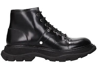 Alexander Mcqueen Leather Ankle Boot Black (Women's)
