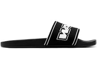Alexander Wang AW Webbing Pool Slide Black White (Women's)