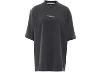 Alexander Wang Logo Print Short Sleeve Tee Washed Black