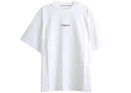 Alexander Wang Logo Print Short Sleeve Tee White - authentic Alexander Wang product