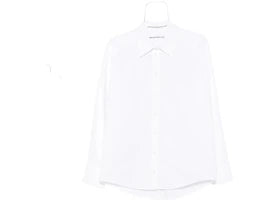 Alexander Wang Necklace Oversized Button Down Shirt White - vue 360