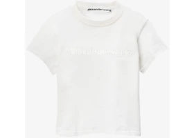 Alexander Wang Shrunken T-shirt Vintage White - vue 360