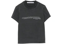 Alexander Wang Shrunken T-shirt Washed Black