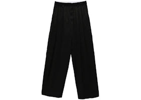 Alexander Wang Turned Down Elastic Waistband Trousers Black