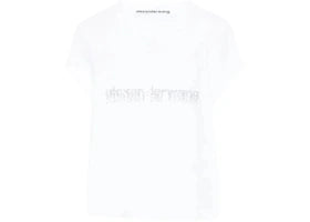 Alexander Wang Women's Hotfix Graphic Baby Tee White