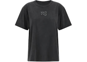 Alexander Wang Women's Hothx Logo Tee Washed Black - vue 360