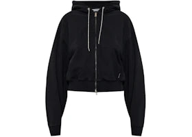 Alexander Wang Women's Zip-Up Hoodie Black - vue 360
