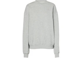 Alo Yoga Accolade Cotton-Blend Fleece Sweatshirt Athletic Heather Grey
