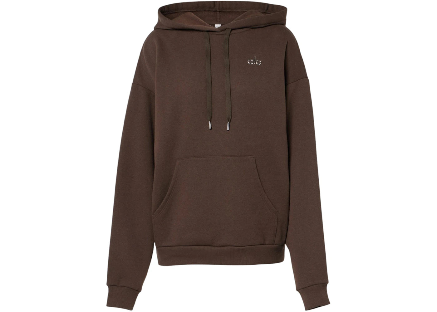 Alo Yoga Accolade Cotton-Blend Hoodie Espresso - vue 360