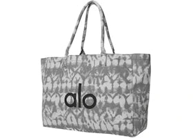 Alo Yoga Iconic Shopper Tote Bag Grey Tiedye