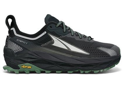 Altra Olympus 5 Black Grey Green - sneakers view 2