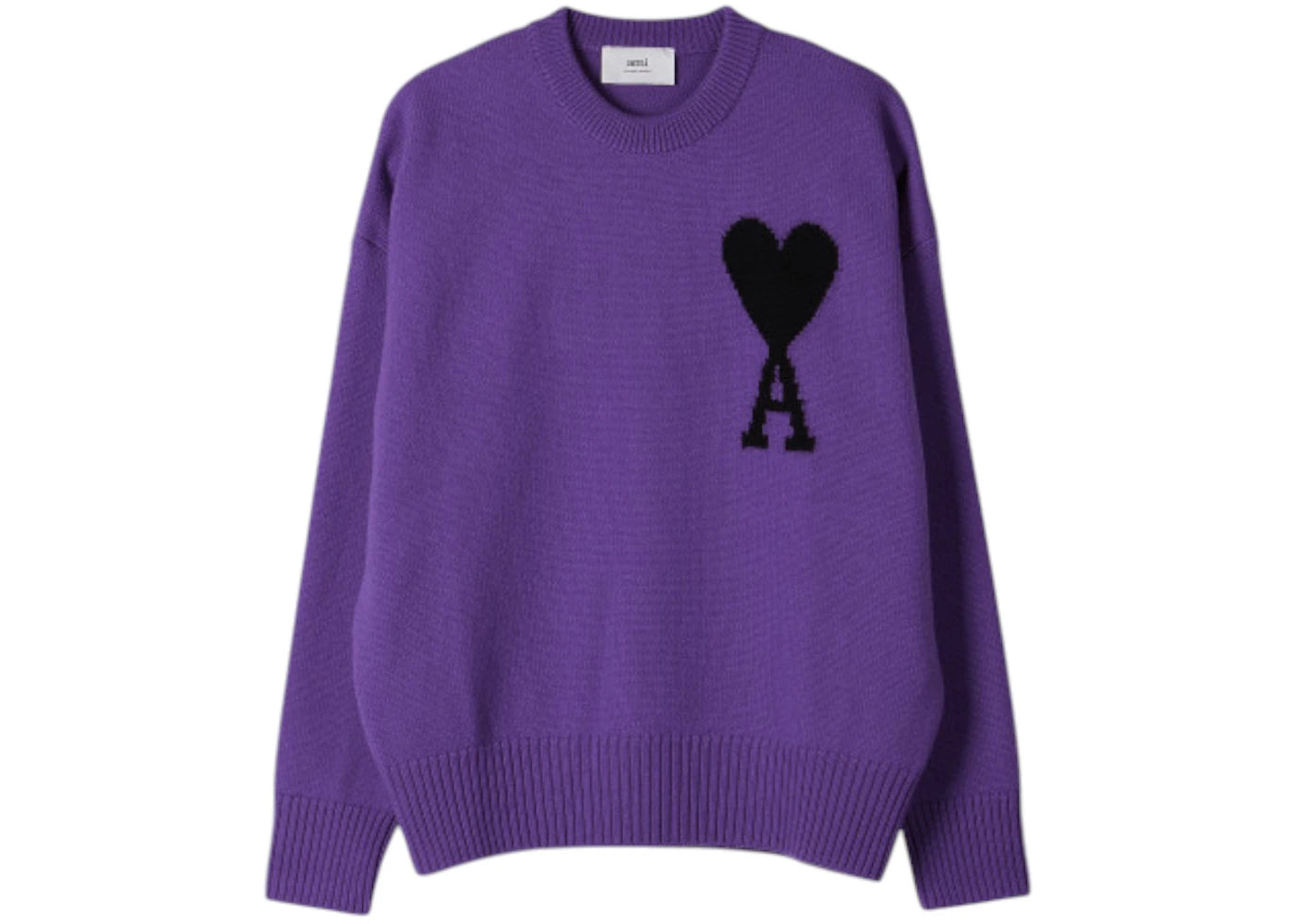 Ami Paris ADC Crewneck Sweater Purple/Black