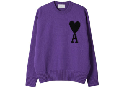 Ami Paris ADC Crewneck Sweater Purple/Black