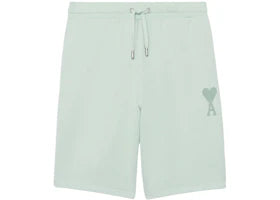 Ami Paris AMI de Coeur Tone-On-Tone Track Shorts Aqua - vue 360