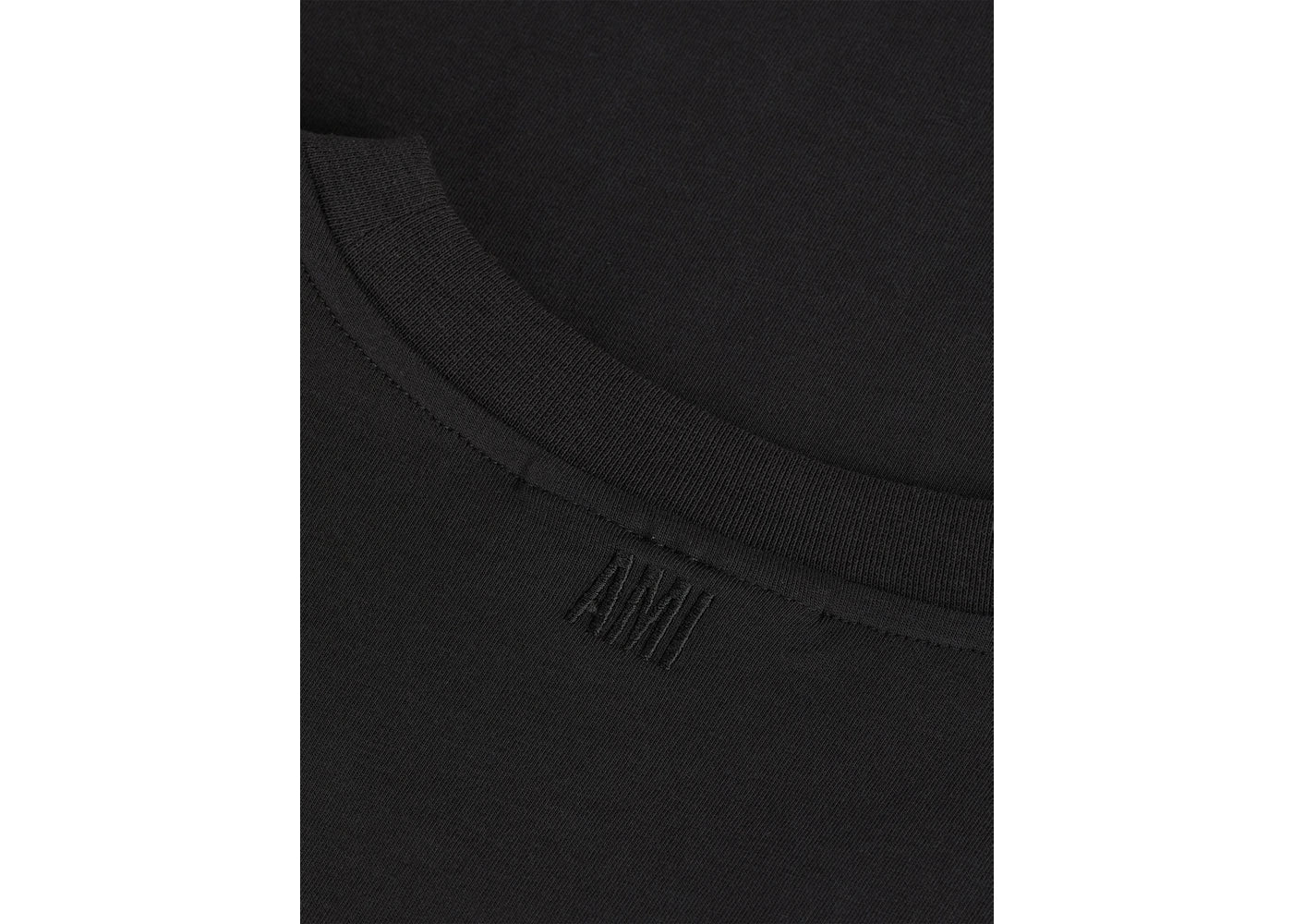 Ami Paris Ami De Coeur Classic Fit T-Shirt Schwarz/Rot - vue secondaire A
